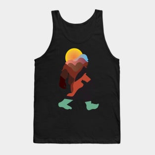 bigfoot  horror art Tank Top